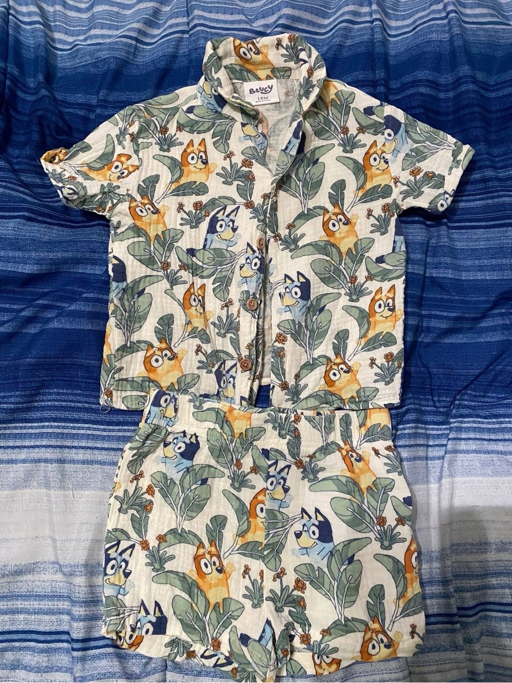 Bluey Boys Set 18 months Linen set